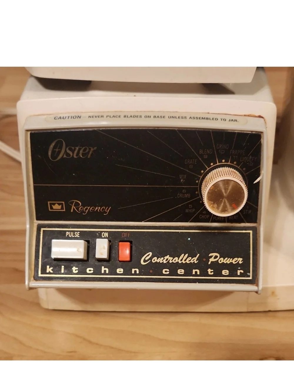Vintage Oster Cream Stand Mixer with Glass Bowl and Attachments